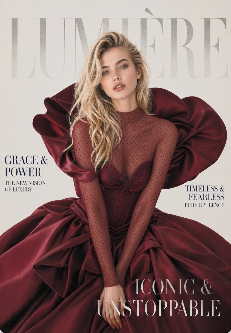STDIO Fashion world — Lumière magazine cover